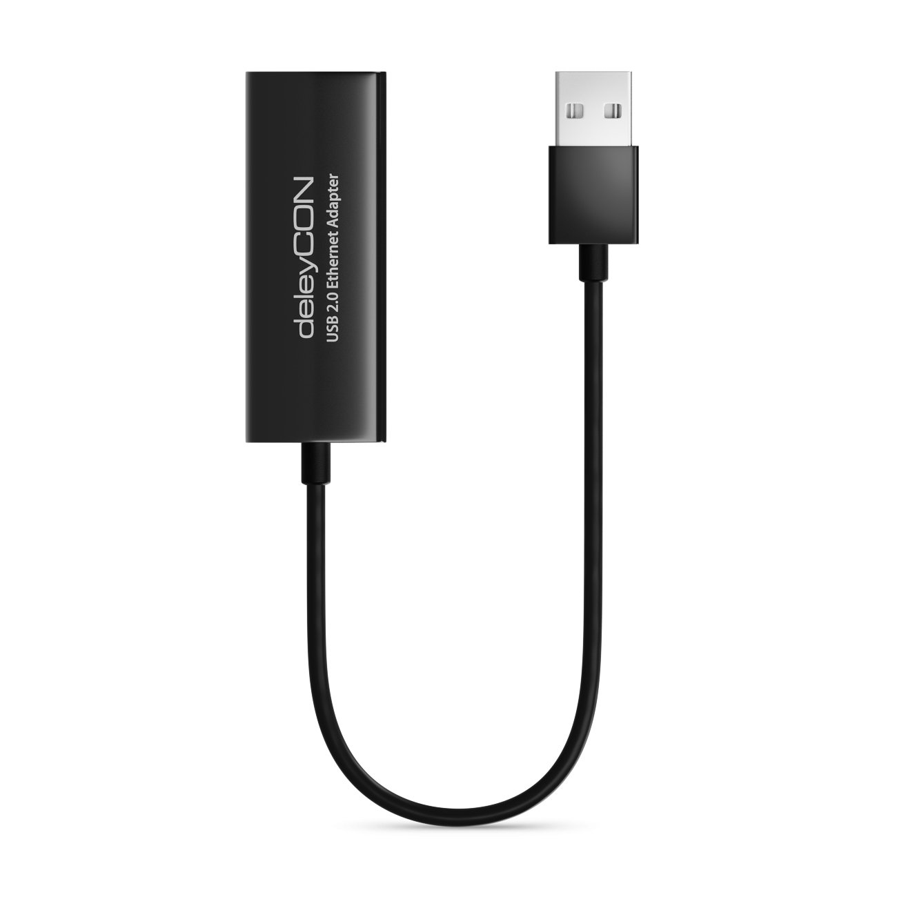Adattatore Ethernet USB 2.0 A RJ45, 100 Mbps, Per Laptop E Desktop, Con Chip 8152, Nero