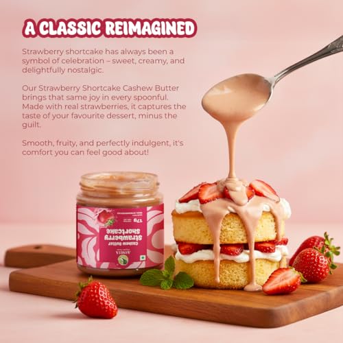 Image of Asmita Organic Farms Nut Butters Tasting Pack | Made with Multi-Seeds & Avocado Oil | High-Protein Spread| (Classic Almond, Chocolate, Strawberry Shortcake, Blue Vanilla Frosting) | 100g Each Jar