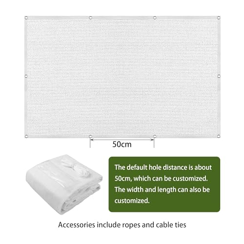 Filet d'ombrage pour serre de jardin couverture potager blanc 2x2m - 8