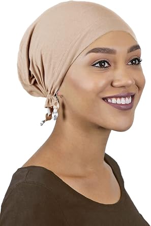 Head Scarf Wrap for Women Cancer Headwear Chemo Cap Head Coverings Turbans Pre Tied Scarves Scarfs Snood Bamboo Celeste
