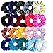 Produktbild UFODB 50 Stück Weihnachten Samt Scrunchies Christmas Haargummis Set Xmas Bobbles Weiche Elegante Elastische Haarbänder Frauen Stirnbänder Samt Gummibänder für Damen oder Mädchen Haarschmuck