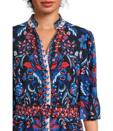 Image of Adrianna Papell Printed Short Flounce Dress