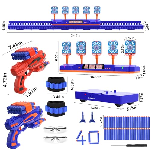 Nenrsl 0266 Digital Shooting Toy For Kids, Fun Shooting Games, 5 Target Electronic Scoring Auto Reset, Foam Dart Toy Gun, Toys For Boys 5-7 8 9 10 11 12+ thumb #3