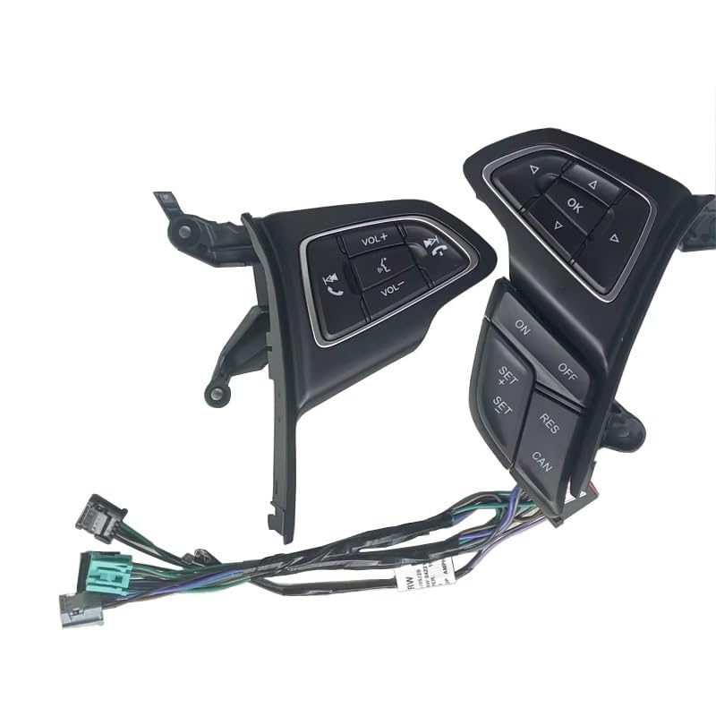Cruise Control Switch for Focus 3 Cruise Buttons Car Multi-Function Steering Wheel Control Button with Cables