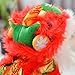 Gralara Dance Lion Pet Costume Lion Dance Dog Costume Chinese New Year Soft Lightweight Lion Dance Clothing Hoodies Coat for Party, L