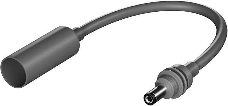 RVMARINEPAT Starlink Mini DC Extension Cable 17CM Waterproof Power Hole Extender Compatible with Starlink Mini Pipe Adapter and Original Power Cable