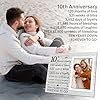 10th Anniversary Wedding Gifts for Her Him - 10th Anniversary Picture Frame, Anniversary Marriage Gifts for Couple, Husband or Wife, 10 Year of Marriage, Fits 4x6 Inches Photo #1