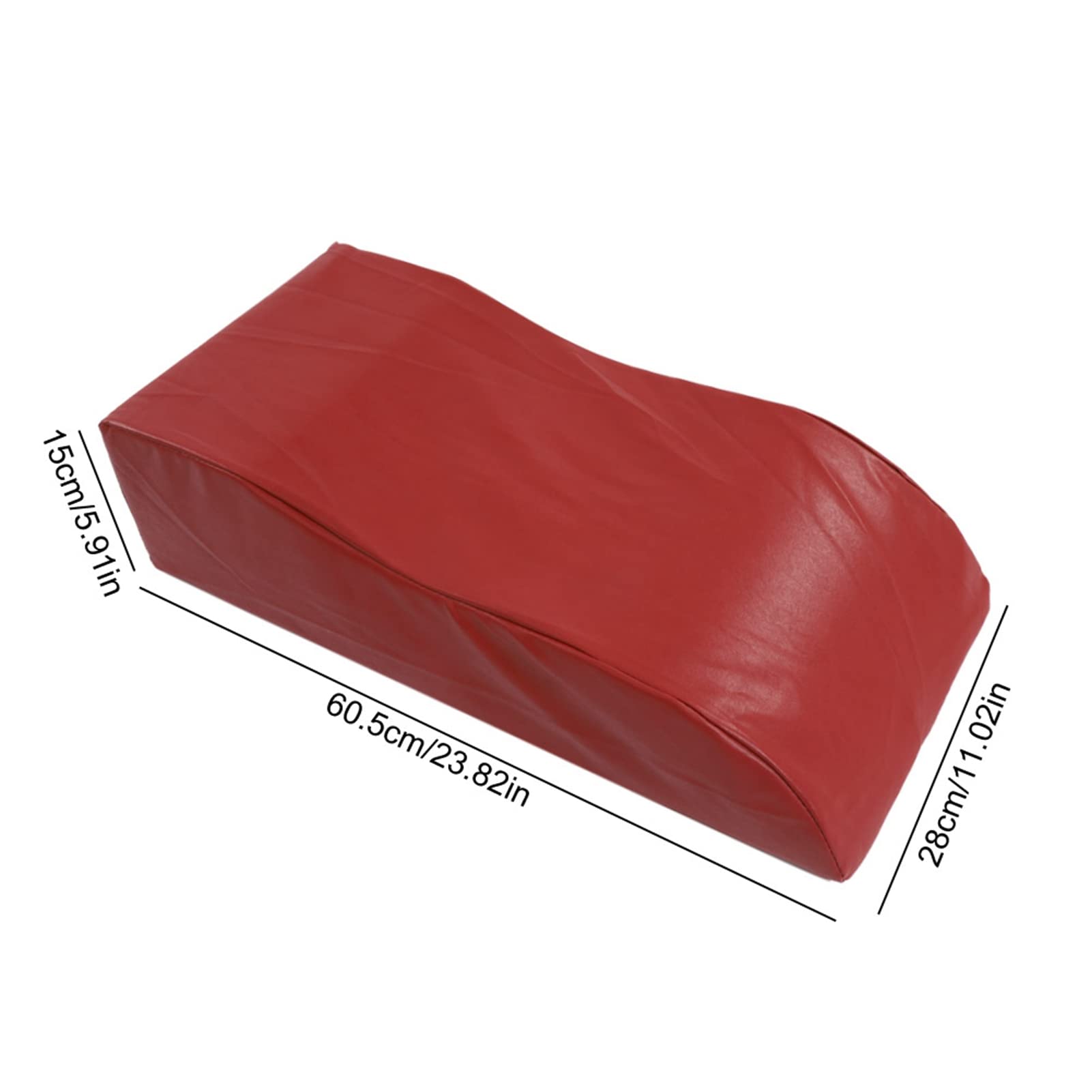 Almohada ergonómica de cuña para elevación de piernas, cómodo cojín de espuma para soporte de rodillas y espalda, diseño transpirable para un mejor ajuste de la posición (Café)