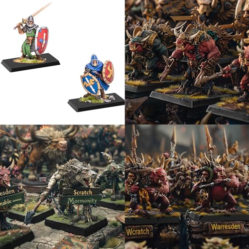 Evemodel Quadratisch Base Modell Modelbau Kunststoff Basis für Figuren oder Miniaturen für War Games Tisch Dekoration (10 Stück 40mm)