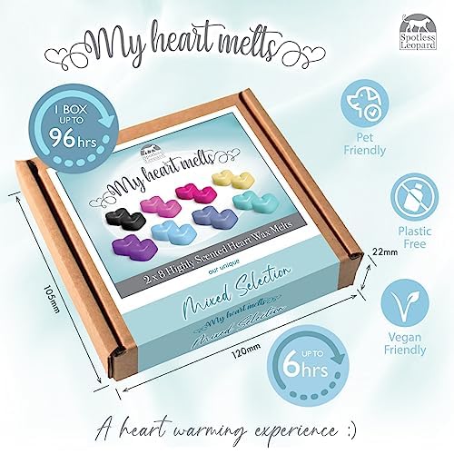 Mixed Scents Wax Melts: 16 Heart Shaped Melts, Multicolor, 5 grams - Image 3