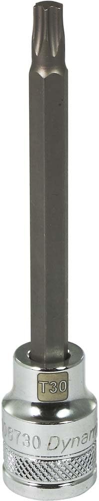 Dynamic Tools D006720 3/8" Drive Torn Head T20 Long Bit Socket, Chrome Finish