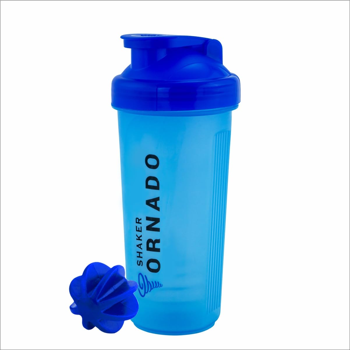 Trueware Tornado Gym Shaker With PP Blender Ball | Plastic | 700 ML | Blue | Leak Proof | Ideal for Protein | Preworkout and BCAAs, BPA Free | Ideal Workout Thender for Fitness Lovers-image-35