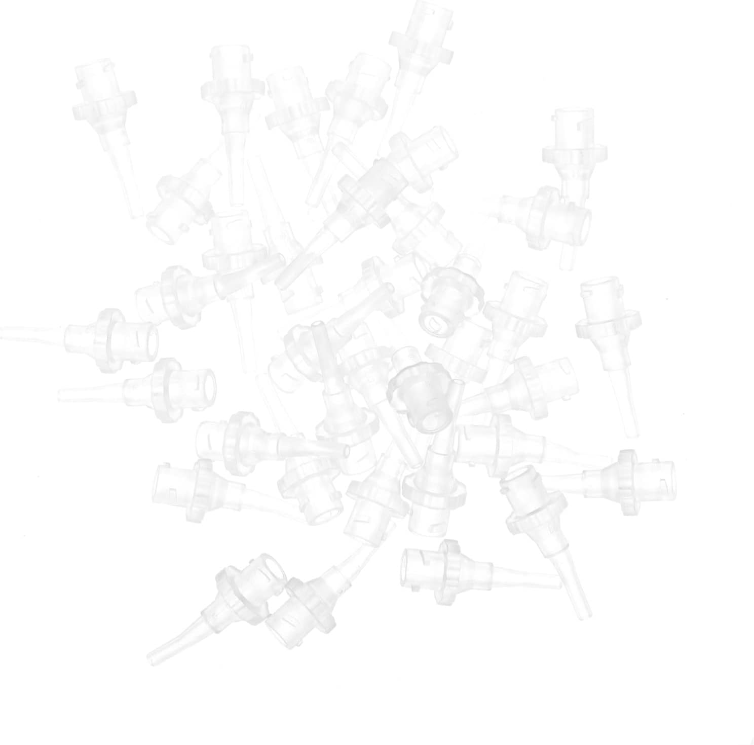 CALLARON 100pcs Ear Washer Tips Set Disposable Cleaning Tips for Ear Wax Removal Replacement Tubes for Irrigation Suitable for Home Use and Professional Cleaning