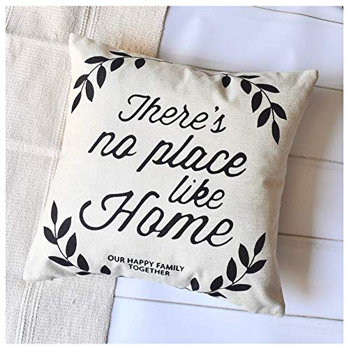 Nydecor Farmhouse Throw Pillow Covers Quote Pillow Case Cotton Linen Rustic Farm Cushion Cover For Couch Sofa Bed 18X18 Set Of 4 Farmhouse Decor Housewarming Gifts #TOP1