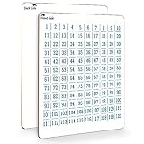SCRIBBLEDO Dry Erase Number Chart 9”x12” White Board Teacher Student 100 Chart for First Grade Classroom Kid Small Math Practice Whiteboard Kindergarten 1st Grade School Supplies