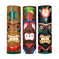 Amazon.co.jp: Zeckos 手彫り ティキマスク 10枚セット - 12インチ
