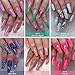 Vrenmol Poly Nails Gel Set - 6 Colors Nail Extension Gel Pink Nudes Blue Green Builder Nail Gel for Nails Enhancement Manicure Kit for Professional and Started