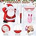 HyDren Santa Piñata 16 Inch Christmas Piñata Large with 24 Mini Stuffed Animals Confetti Stick Blindfold Bundle for Christmas Birthday Party Favors Winter Carnival Prizes Game Props
