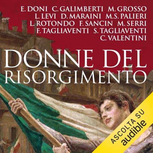 Diseño de la portada del título Donne del Risorgimento