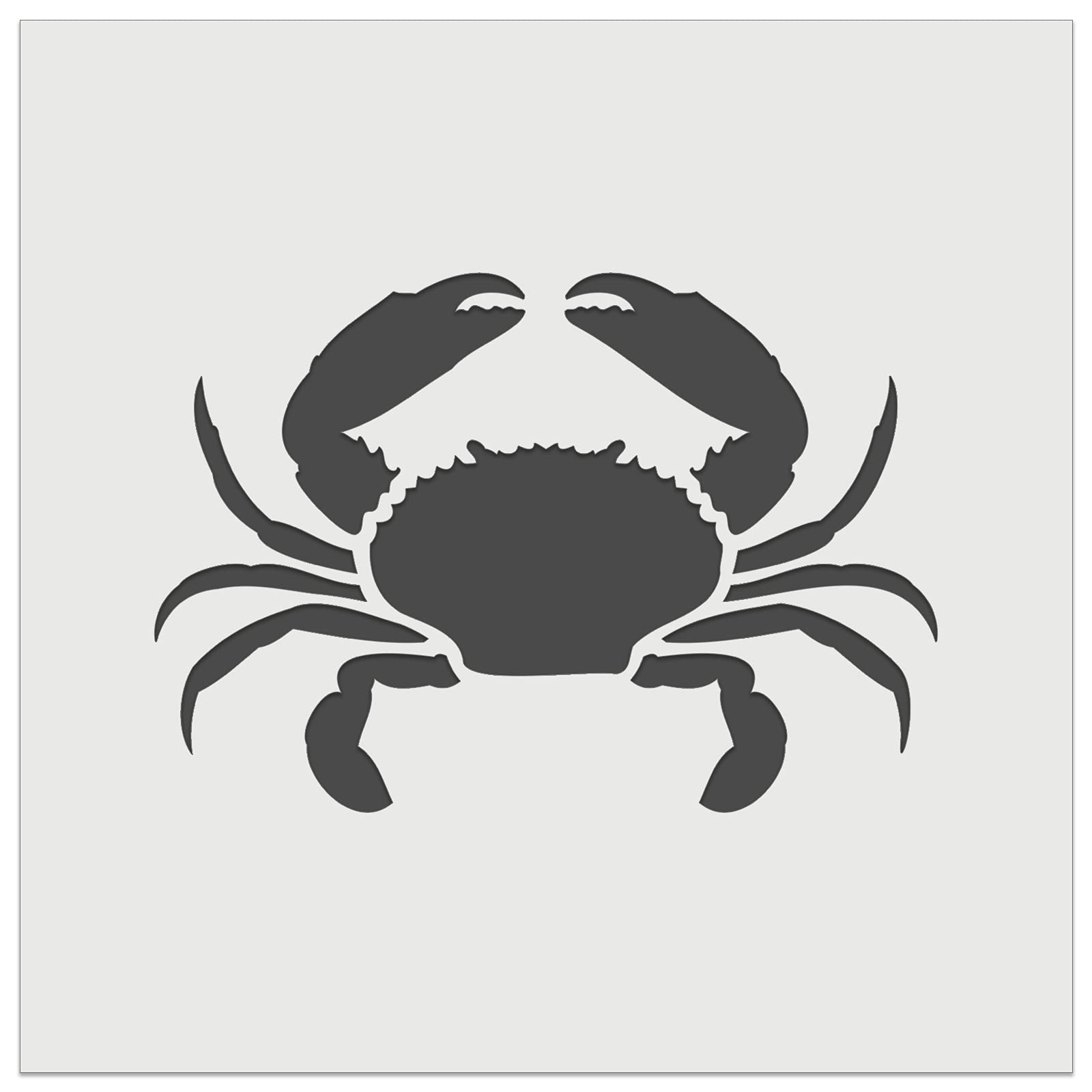 Crab Beach Ocean Wall Cookie DIY Craft Reusable Stencil - 4.5 Inch