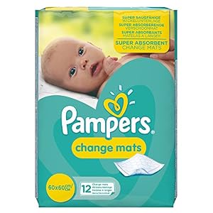 Pampers Change Mats Wickelunterlagen, 12 Stück
