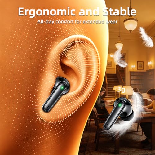 100H Headphones Bluetooth 6.0 Wireless Earbuds, ENC Ear Buds, Air Pro 4 3 view 8