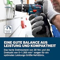 Bosch Professional 12V System Akku Schlagbohrschrauber GSB 12V-15 (Bohr-Ø Holz max: 19 mm, inkl. 2x 2.0Ah Akku + Ladegerät, 2x Bohrer-Set, 1x Bit-Set, Werkzeugtasche) - Amazon Exclusive – Ansicht 4
