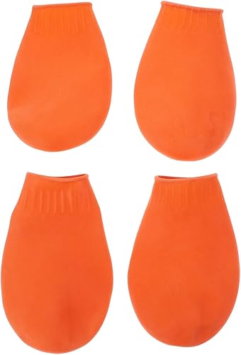 Hemobllo Zapatos para perro, zapatos para perro, botas para perro, botas de lluvia de goma, 4 piezas de patas para perros para mascotas, gatos,