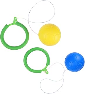 BESPORTBLE 2pcs Jump Ring Jump Ball Bounce Ball for Kids Skipits for Kids Jump Rope for Fitness Bouncing Toy Flashing Jumping Ring Jumping Ball Single Foot Shot Ball Bouncing Ball Sponge Set