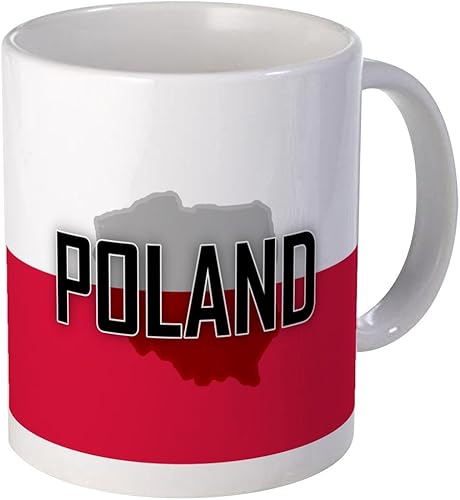 CafePressbandera de Polonia Extra tazaÚnico taza de café, taza de café, S, Blanco