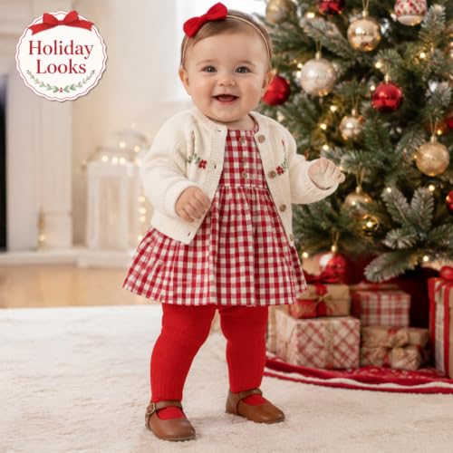Image of Zando Infant Soft Tights Toddler Seamless Leggings Tights for Baby Girls Winter Knit Warm Newborn Pants Stockings