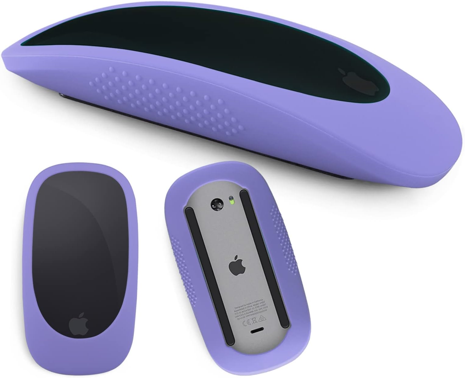 Silicone Mouse Cover for Apple Magic Mouse I&II, iMac Mouse Cover Case Apple Mouse 2 Skin,Anti-Drop Mouse Glove(Lavender Grey)