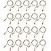 Bememo 20 Pairs Corded Ear Plugs Reusable Silicone Earplugs Sleep Noise Cancelling for Hearing Protection (Brown)