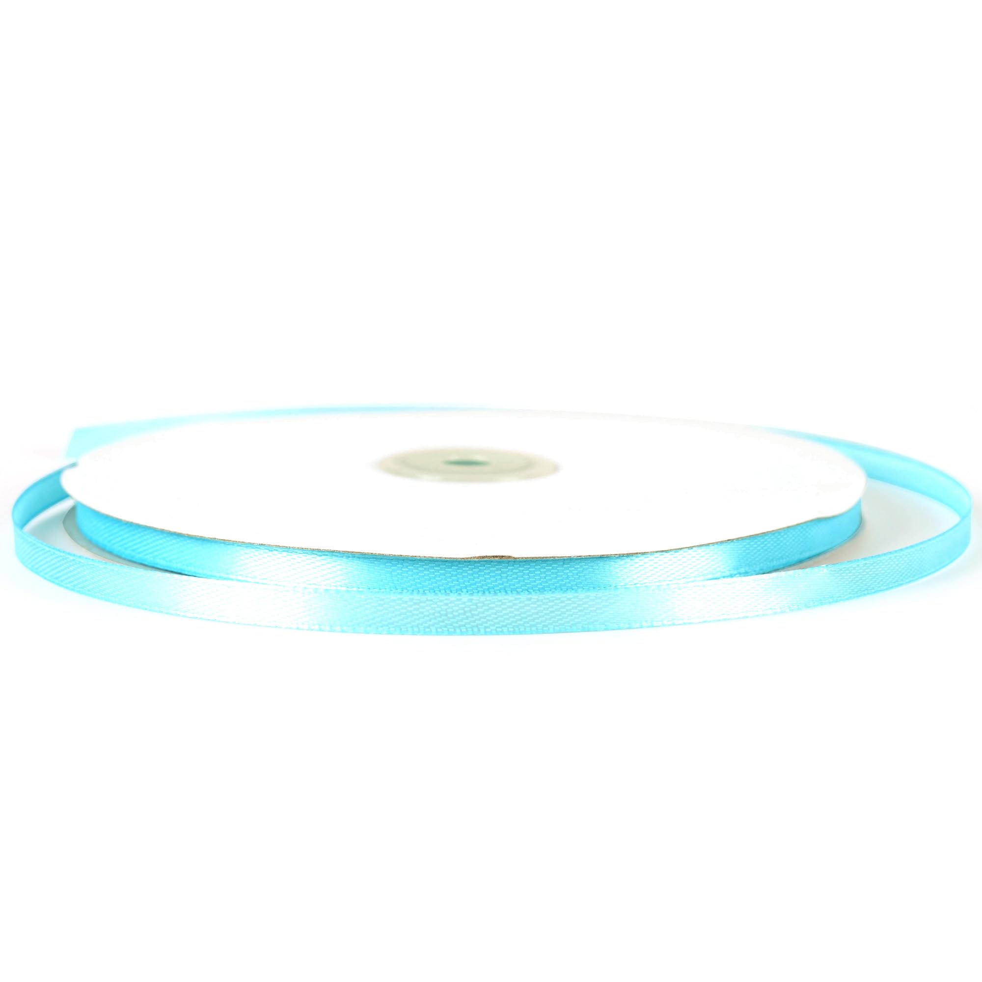 91m x 6mm Thin Baby Blue Ribbon Azure Satin Ribbon