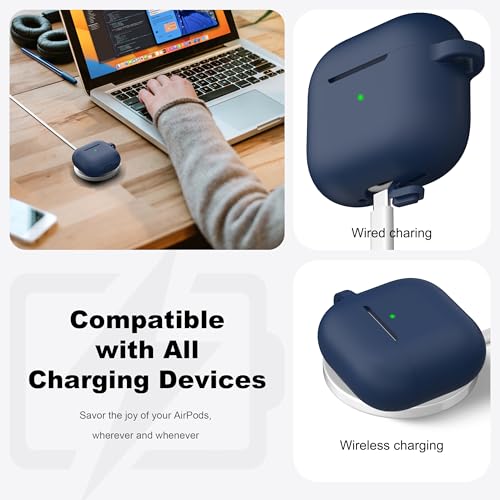 image for R-fun for AirPods 4 Case with Cleaner Kit,Full Protective Soft Skin Si