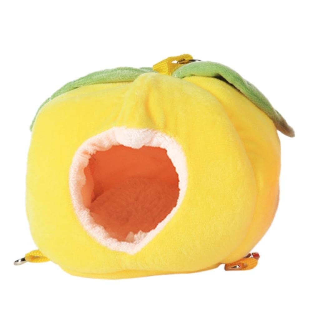 Gniazdo ptasie, Hamak dla chomików chomika Klatka Gniazdo Łóżko Domek Szynszyla Skórzana Jaskinia Urocze Małe Zwierzę Huśtawka(Yellow)