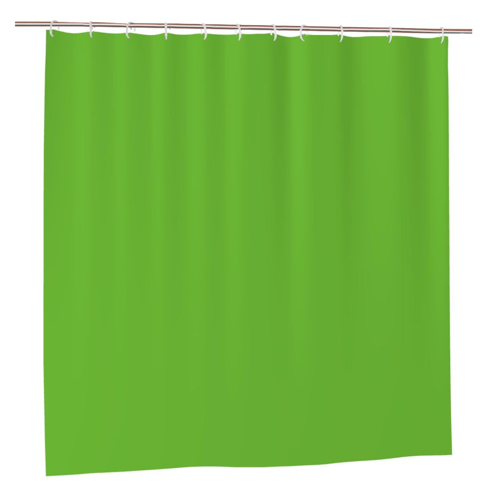 Klgrtjhk Plastic Green Shower Curtain 72X72in Bathroom Curtain﻿