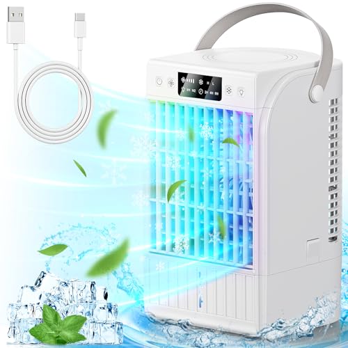 FIAHNG Mini Condizionatori Portatili Condizionatore Mini Raffreddatore d'Aria,1500ML Climatizzatore...