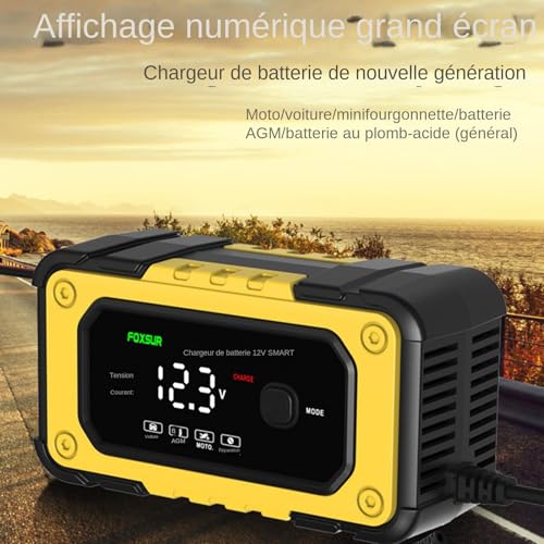 Eventerde - Arrancador de batería portátil - Potente, potente pantalla LCD de 12 V para vehículos, motocicletas, camiones - uso al aire libre, garaje y emergencia en carretera - imagen 9