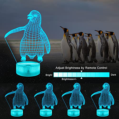 Ammonite Luce notturna a forma di pinguino, 3D