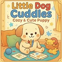 Little Dog Cuddles:: Cozy & Cute Puppy-Themed Coloring Pages for All Ages B0F5WGCXNS Book Cover