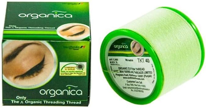 Organica Face & Eyebrow Threading Thread Organic x 1 thread spool eyebrow makeup facial dermaplaning hair removal epilator tool