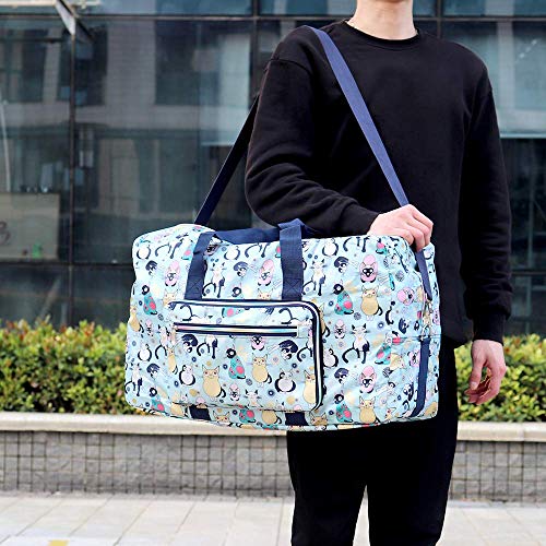 Arxus Large Foldable Duffel Tote Carry on Travel Bag over Luggage with Shoulder Strap