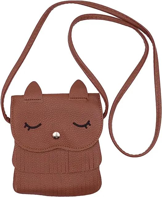 Bleaws Cat Tassel Shoulder Bag Small Coin Purse Crossbody Satchel for Kids Girls multi color (1)