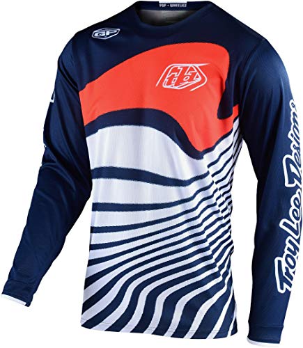 Troy Lee Designs GP Drift Men's Off-Road Motorcycle Jersey - Navy/Orange/X-Large