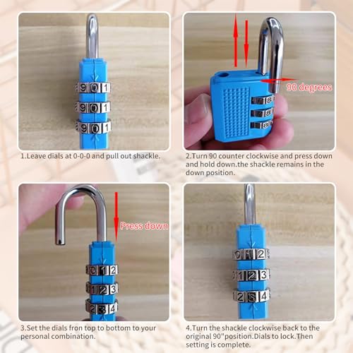 4-Pcs-Luggage-Locks-Combination-Padlocks-Suitcase-Locks-Alloy-Body-Small-Code-Lock-3-Digit-Security-Padlock-for-Suitcases-Baggage-Backpacks-Briefcases-Small-Locker-Lock-for-Gym-School