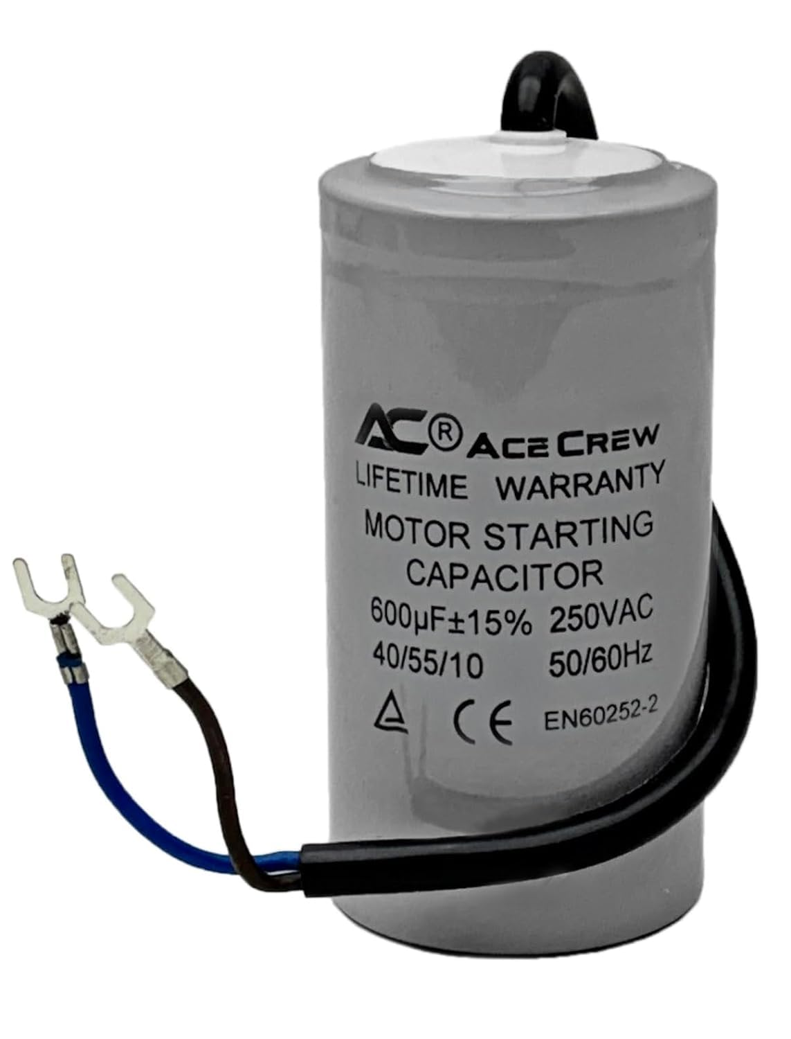 AceCrew 600uF 250VAC Motor Start Capacitor 50/60Hz
