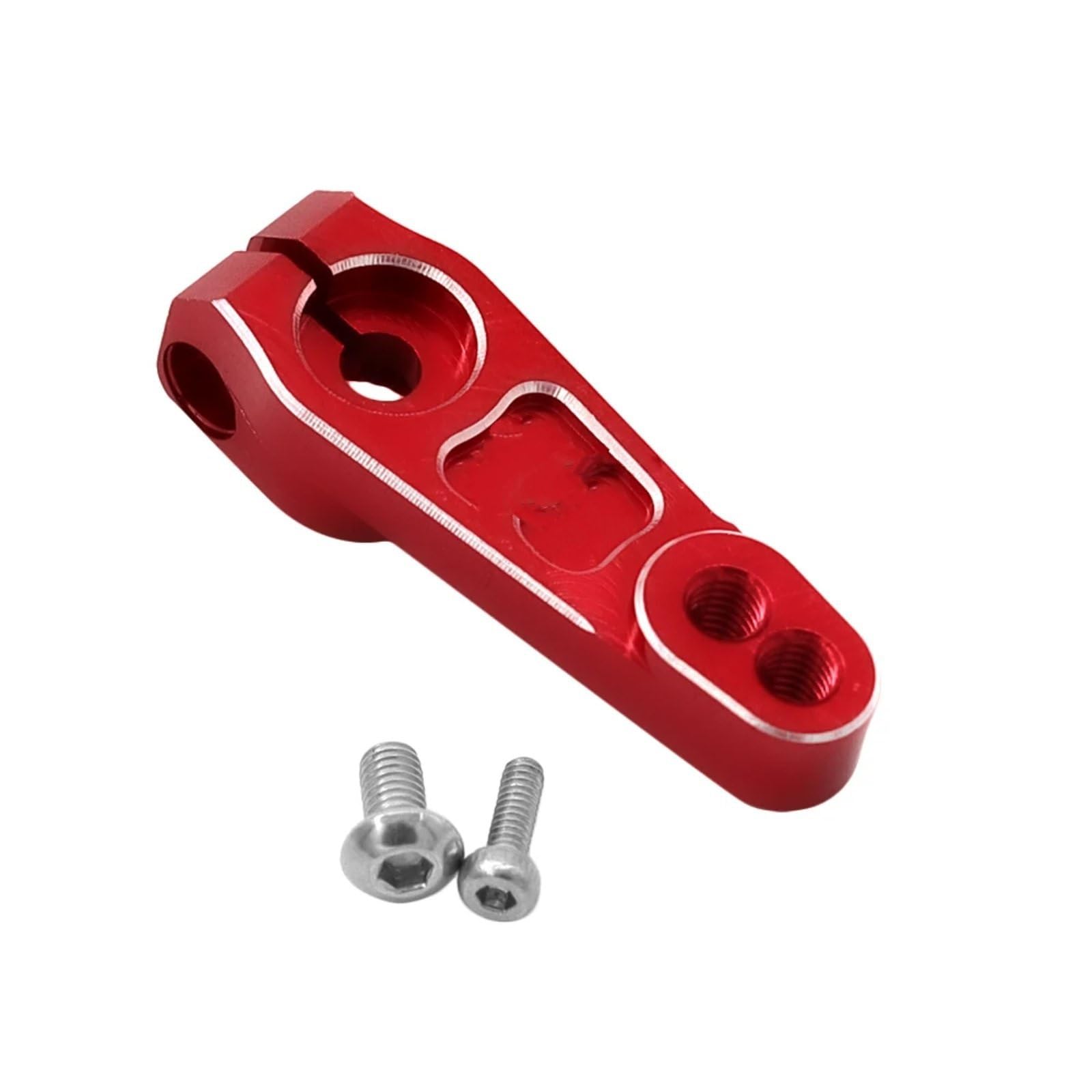 for Axial for Scx10 for Trax for Trx4 for TRX-6 1/10 Rc Crawler for Yikong for Rgt Upgrade Parts 7075-t651 Metal 25t Steering Arm Servo Horn RC Upgrade Accessories(Red)
