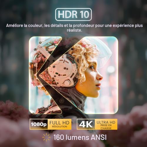 Kodak Projecteur Luma 500 DLP 150 Lumen ANSI 1920 x 1080 Full HD fonctionnement sur accus haut parleur intégré Autofocus Full HD - vue 8