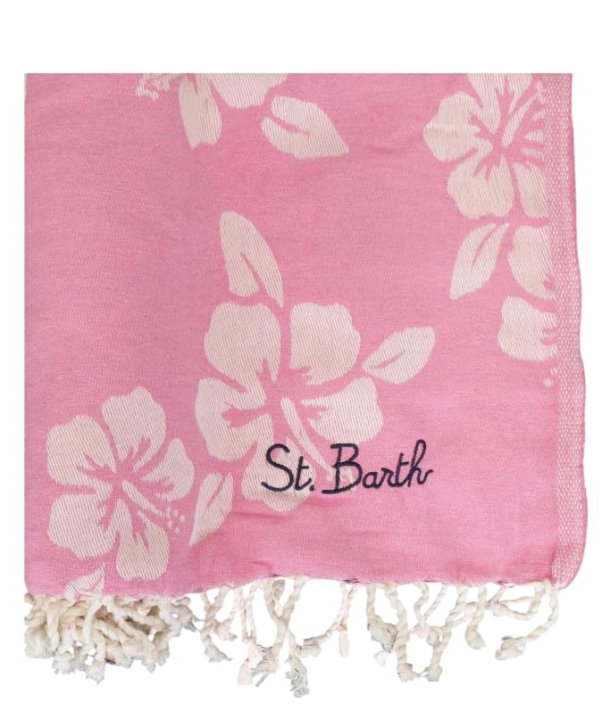 Saint Barth MC2 TELO MARE FOUTAS SIMPLE HIBISCUS ROSA